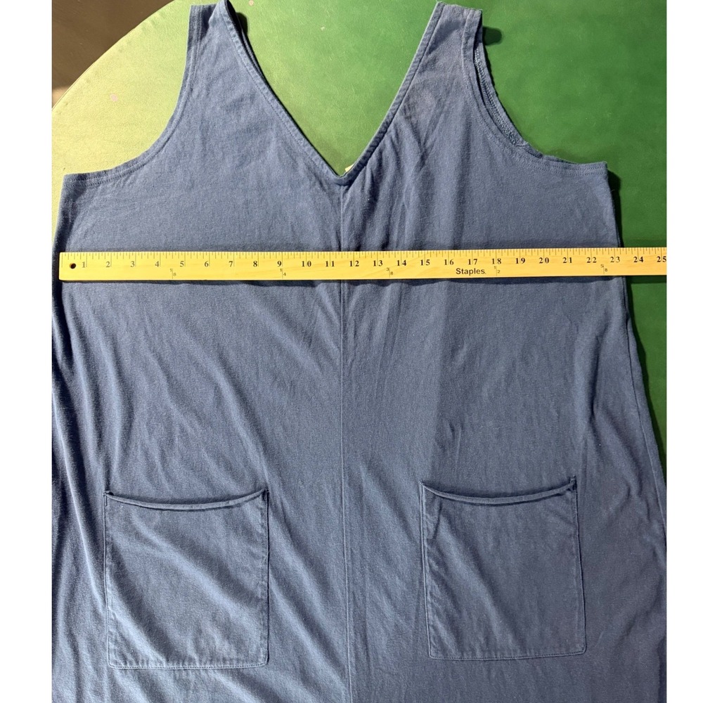 Pact Organic Cotton All Ease Relaxed Jumpsuit Romper XXL Blue Loungewear Comfort - Picture 6 of 6